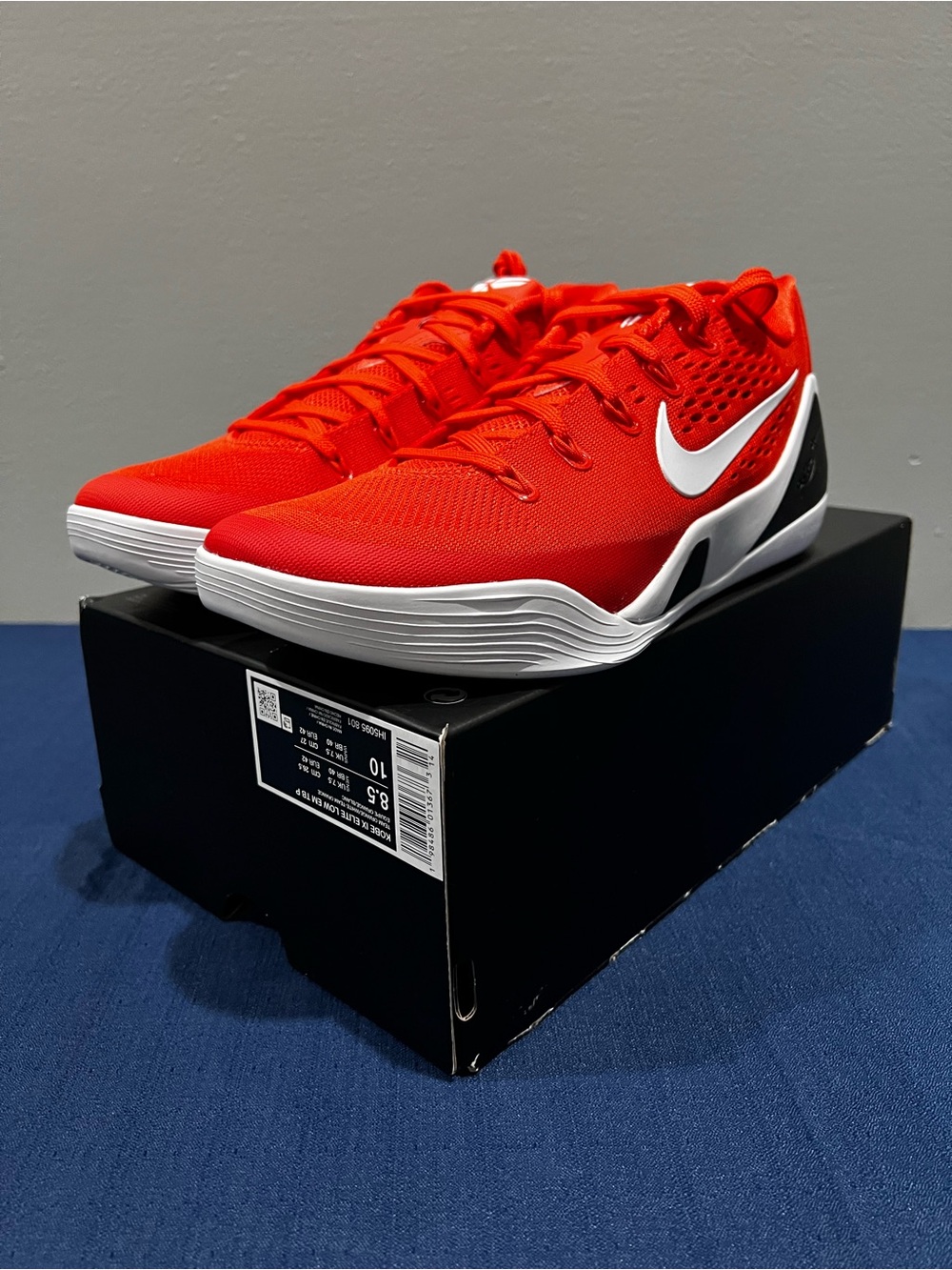 Nike Kobe 9 Protro EM TB Team Orange Player Exclusive IH5095-801 Size 8.5 Men’s